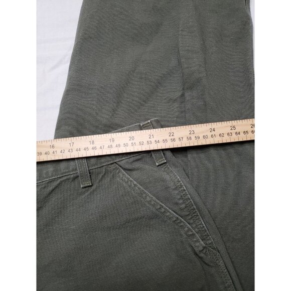 Carhartt Men's Green Loose Fit Cargo Carpenter Pants Size 44 x 32 Gorpcore - Picture 3 of 9